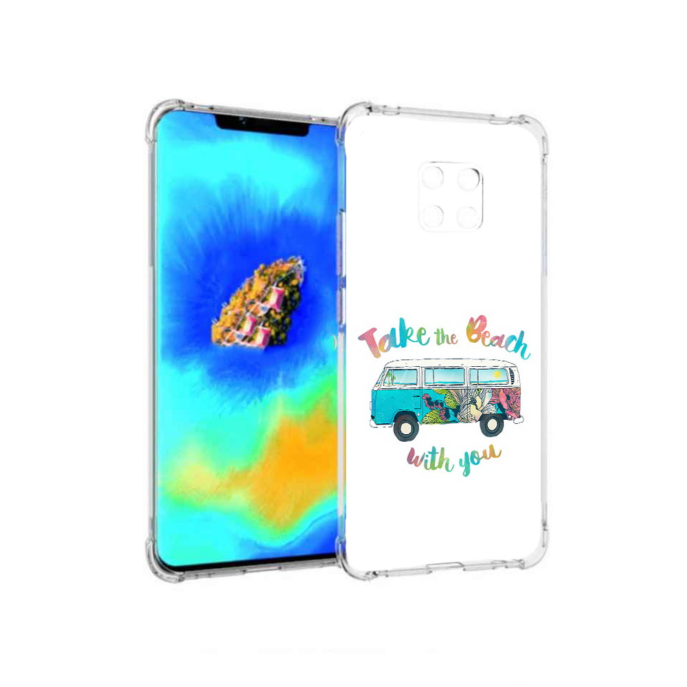 

Чехол MyPads Хиппи автобус для Huawei Mate 20 Pro, Прозрачный, Tocco