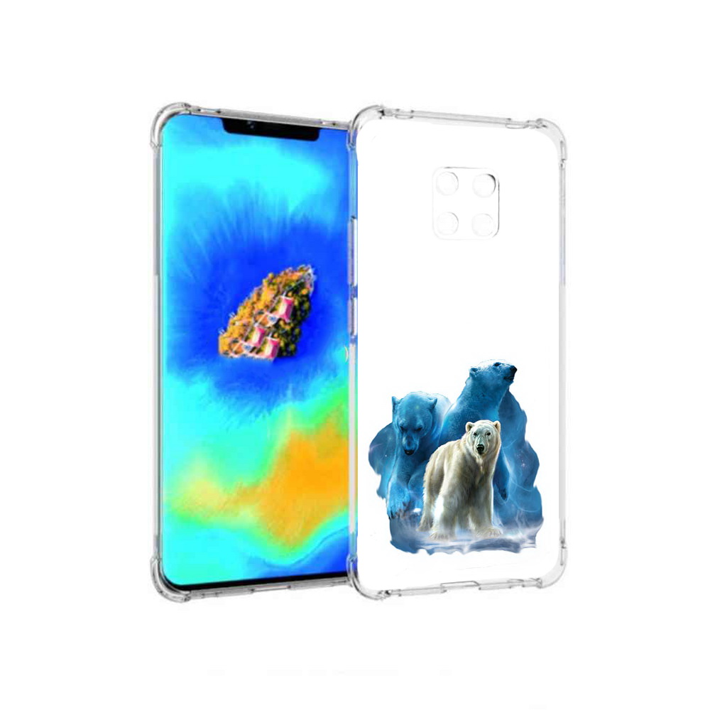 

Чехол MyPads полярный медведь для Huawei Mate 20 Pro, Прозрачный, Tocco