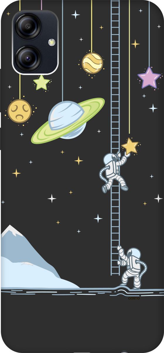 

Чехол на Samsung Galaxy A04e с 3D принтом "Ladder into Space" черный, Черный;белый, 158474