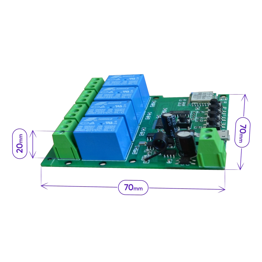 Умное реле для Алисы Izba Tech 0032 4 в 1 с WIFI + RF 7-32V умное лото изучаем форму и 24 фишки