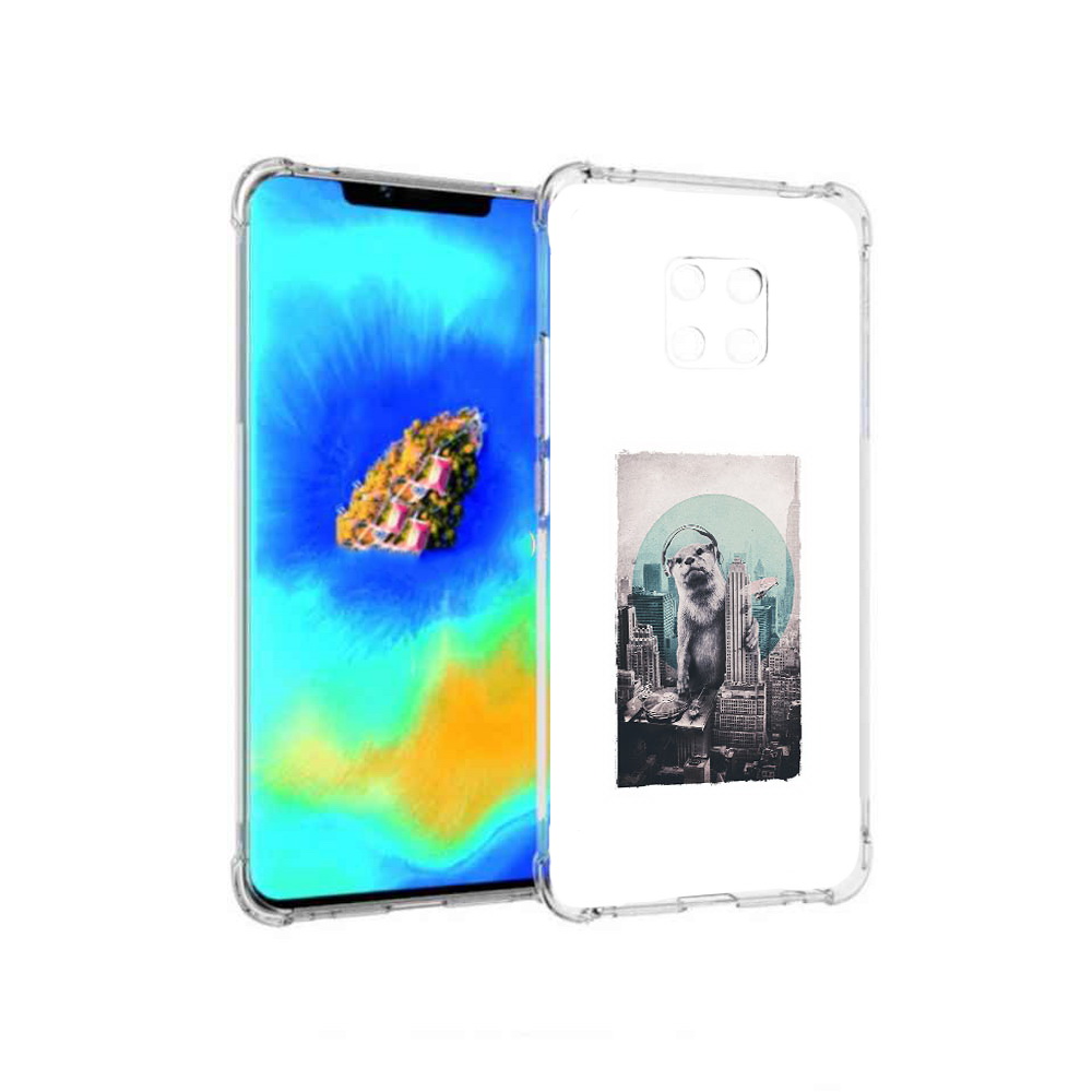 

Чехол MyPads выдра в городе для Huawei Mate 20 Pro, Прозрачный, Tocco
