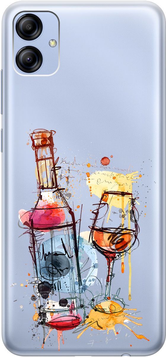 

Чехол на Samsung Galaxy A04e с 3D принтом "Aquarelle Wine" прозрачный, Прозрачный;красный, 158473