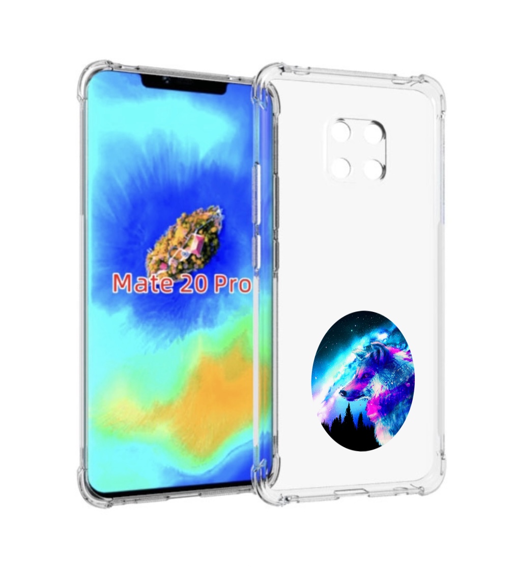 

Чехол MyPads голубой волк для Huawei Mate 20 Pro/Mate 20 RS 6.39, Прозрачный, Tocco