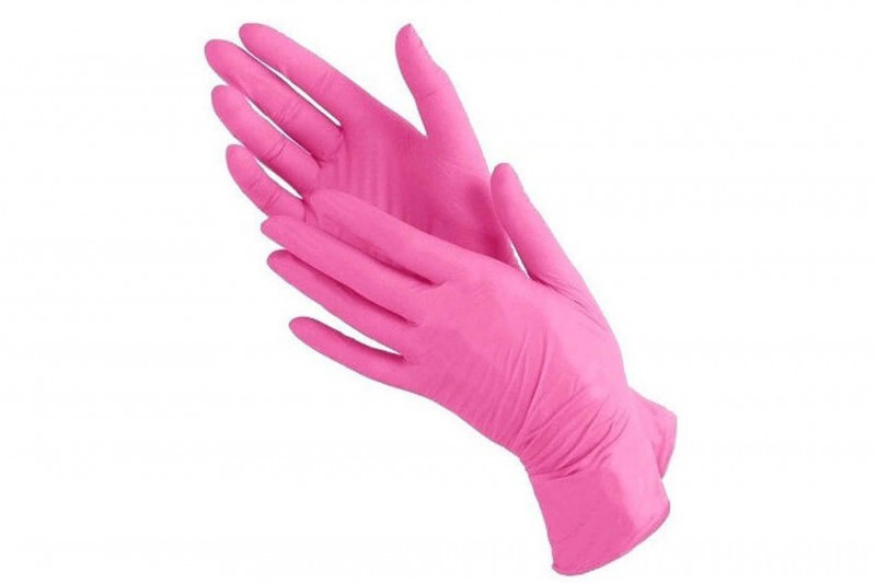 фото Перчатки нитриловые, розовые, 100 шт, xs nitrimax