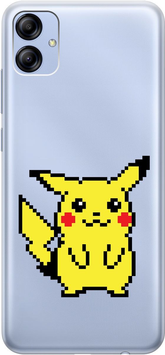 

Чехол на Samsung Galaxy A04e с 3D принтом "Pixel Pikachu" прозрачный, Прозрачный;желтый, 158472