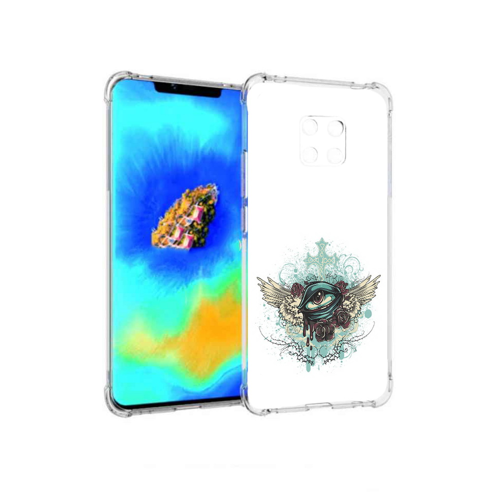 

Чехол MyPads плачущий глаз с крыльями для Huawei Mate 20 Pro, Прозрачный, Tocco