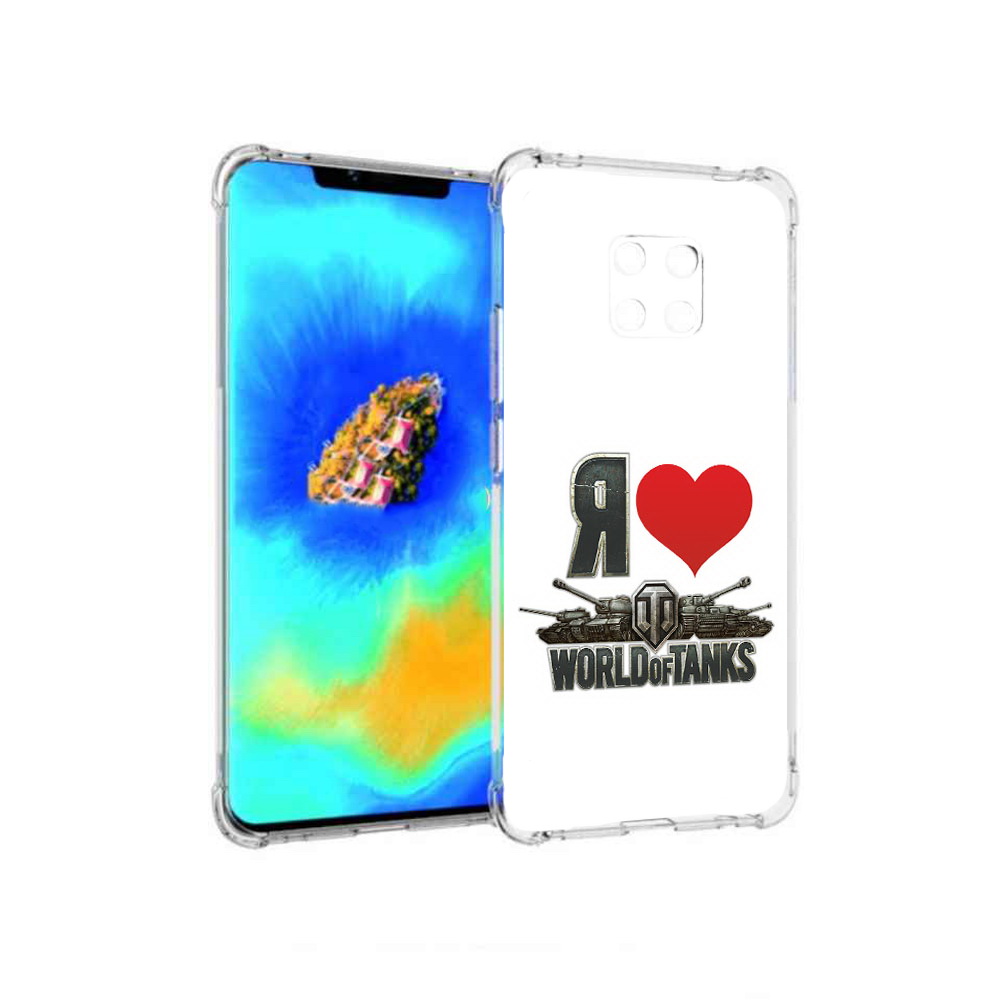 

Чехол MyPads я люблю ворлд оф танк для Huawei Mate 20 Pro, Прозрачный, Tocco