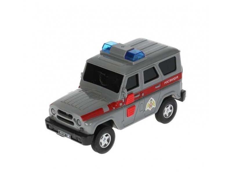 

Автомобиль Технопарк Uaz Hunter инерционный Росгвардия HUNTERBLACK-15PLROS-GY, Серый