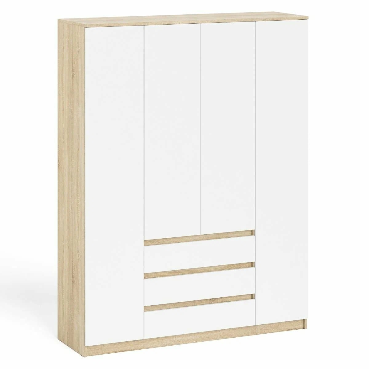 

Шкаф QualisMebel Грааль Grand, 1600х600х2400, Дуб Сонома/Белый, Бежевый, Грааль Grand