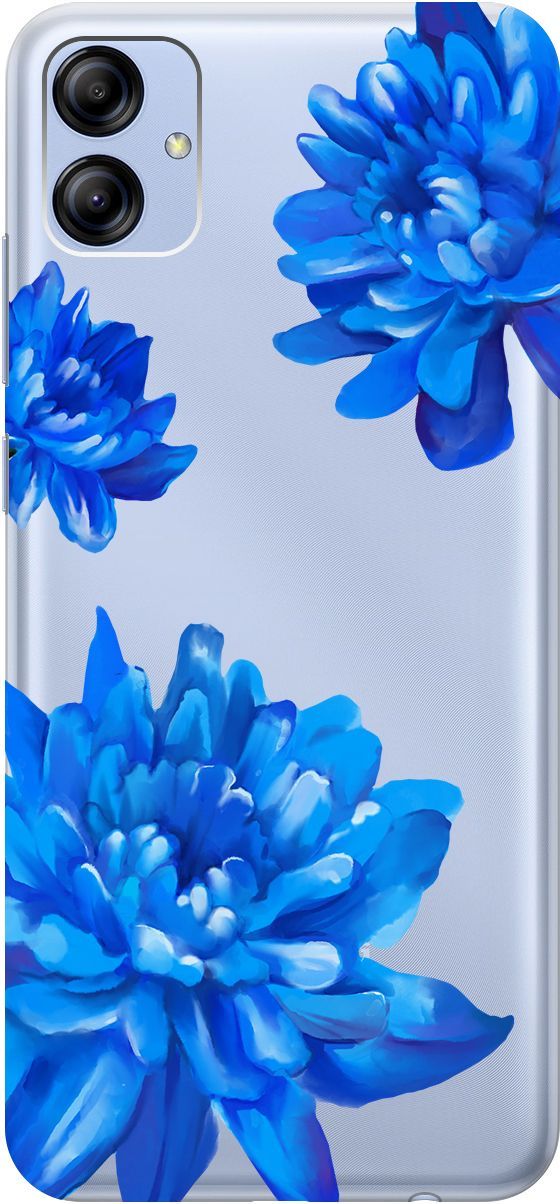 

Чехол на Samsung Galaxy A04e с 3D принтом "Amazing Asters" прозрачный, Прозрачный;голубой, 158472