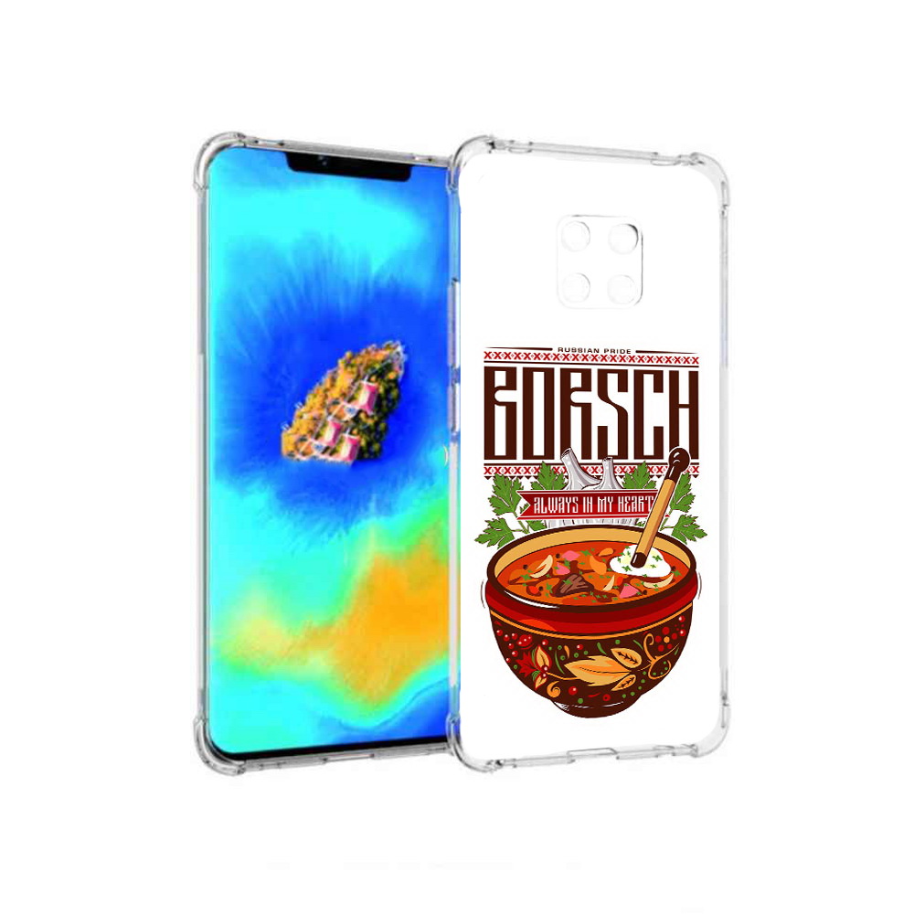

Чехол MyPads русский борщ для Huawei Mate 20 Pro, Прозрачный, Tocco