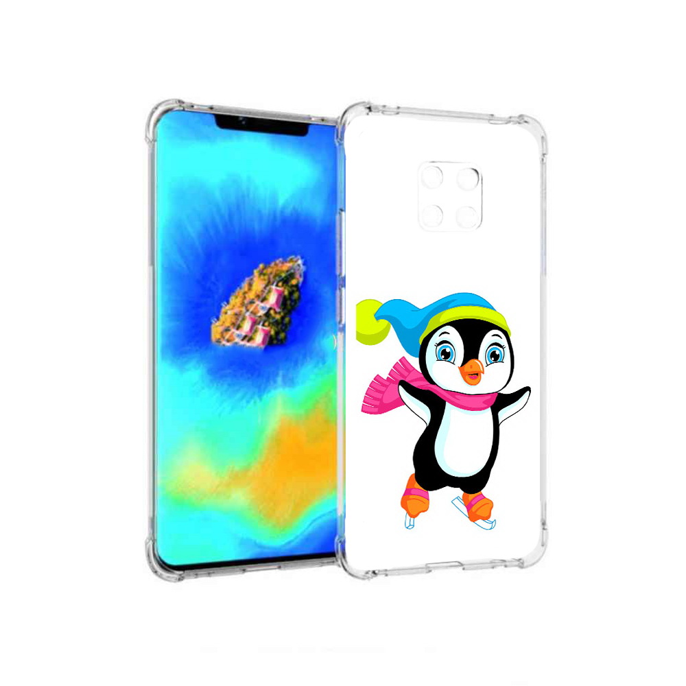 

Чехол MyPads пингвин на коньках для Huawei Mate 20 Pro, Прозрачный, Tocco