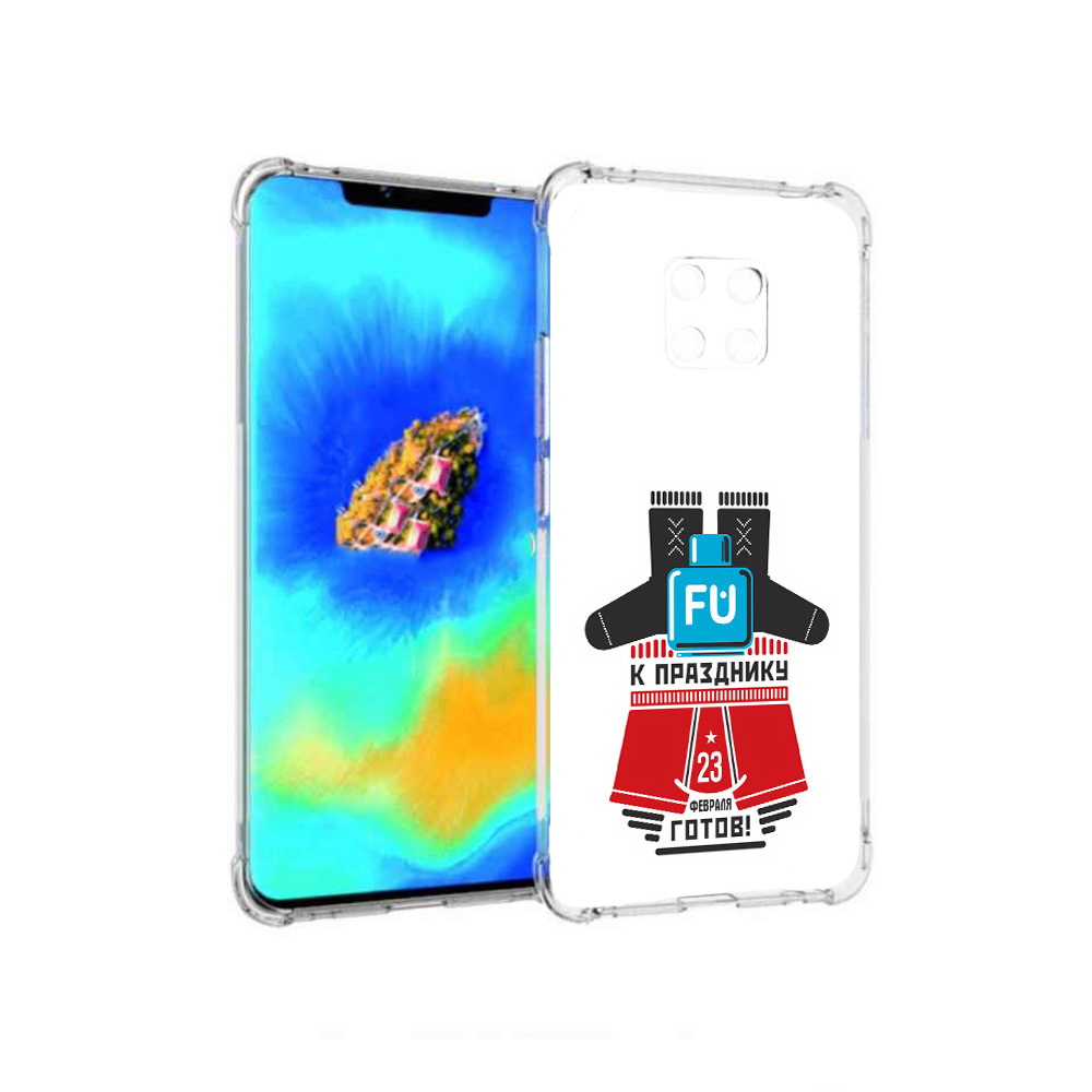 

Чехол MyPads 23 февраля подарки к празднику для Huawei Mate 20 Pro, Прозрачный, Tocco