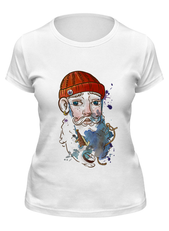

Футболка женская Printio Моряк белая 2XL, Белый, Моряк