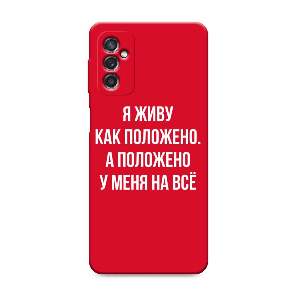 

Чехол Awog на Samsung Galaxy M52 / Самсунг M52 "Живу как положено", Разноцветный, 2104353-1