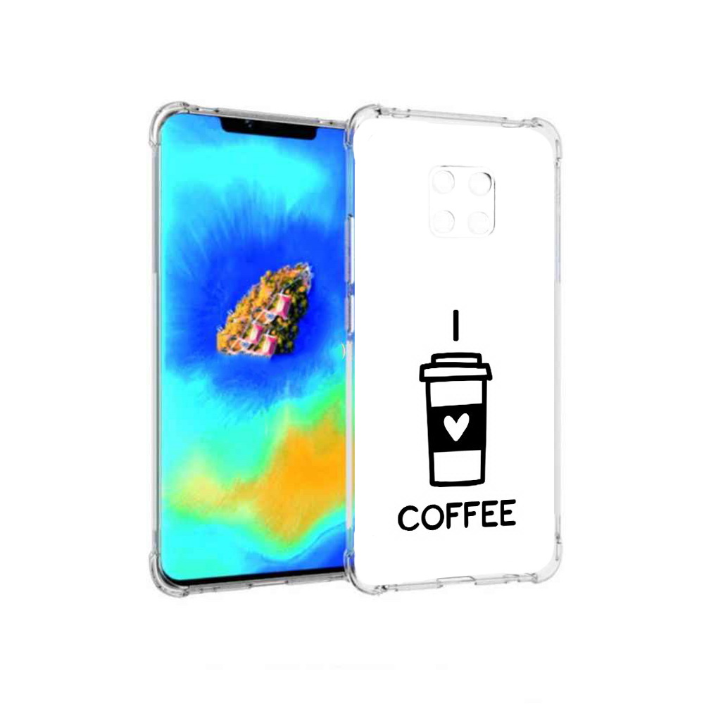 

Чехол MyPads Я люблю кофе для Huawei Mate 20 Pro, Прозрачный, Tocco