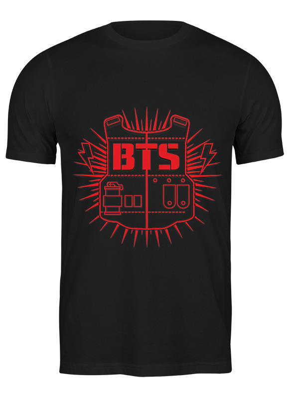 

Футболка мужская Printio Bts черная M, Черный, Bts
