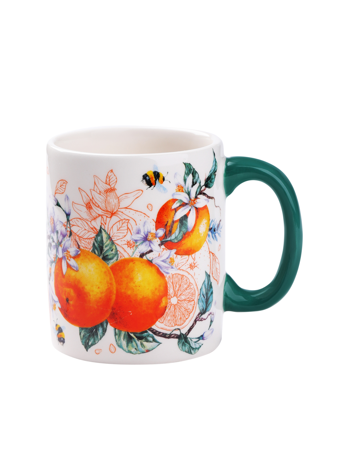 

Кружка для чая Appetite Orange fruit керамическая 350 мл