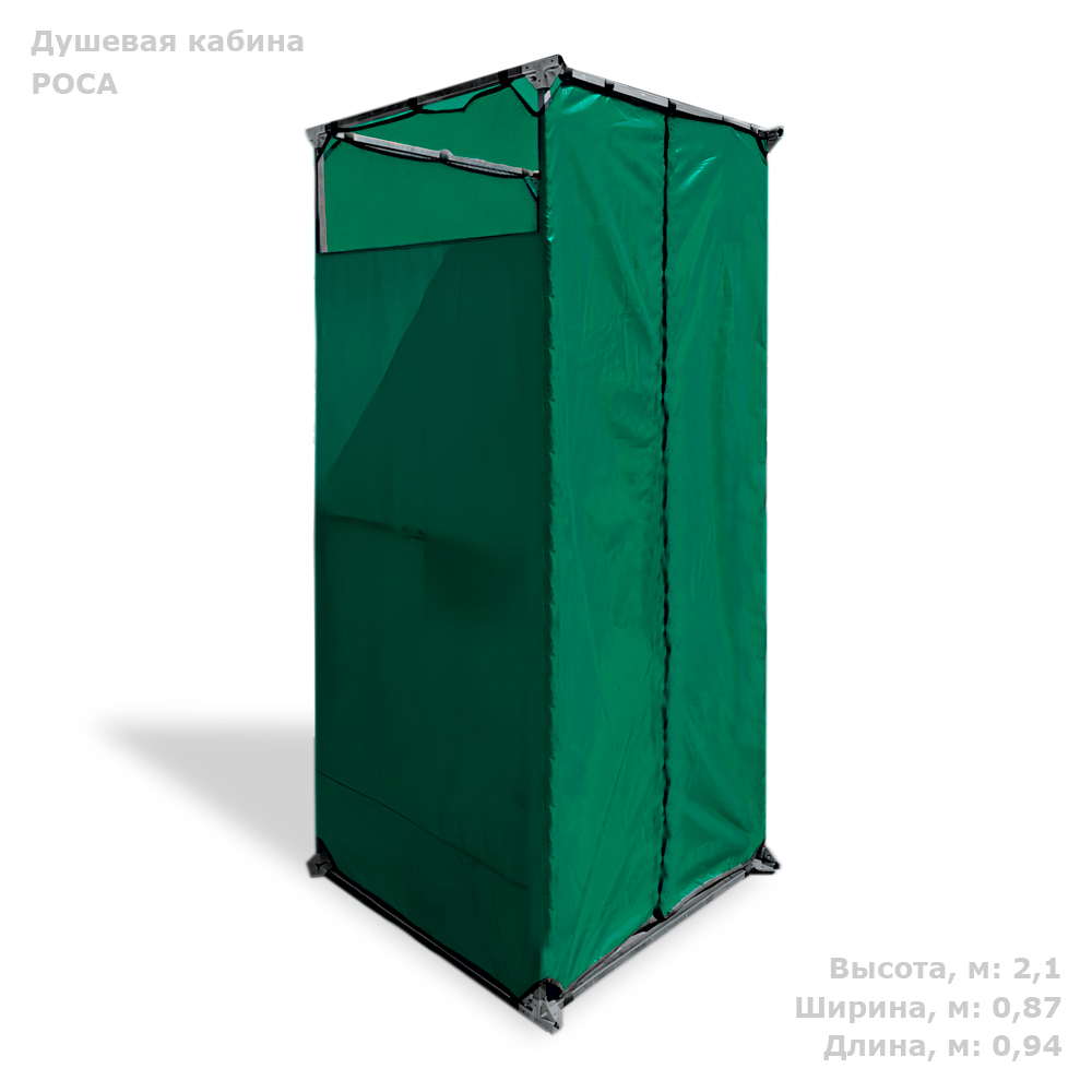 Дачная душевая кабина РОСА Polimer Group DC2 зеленый