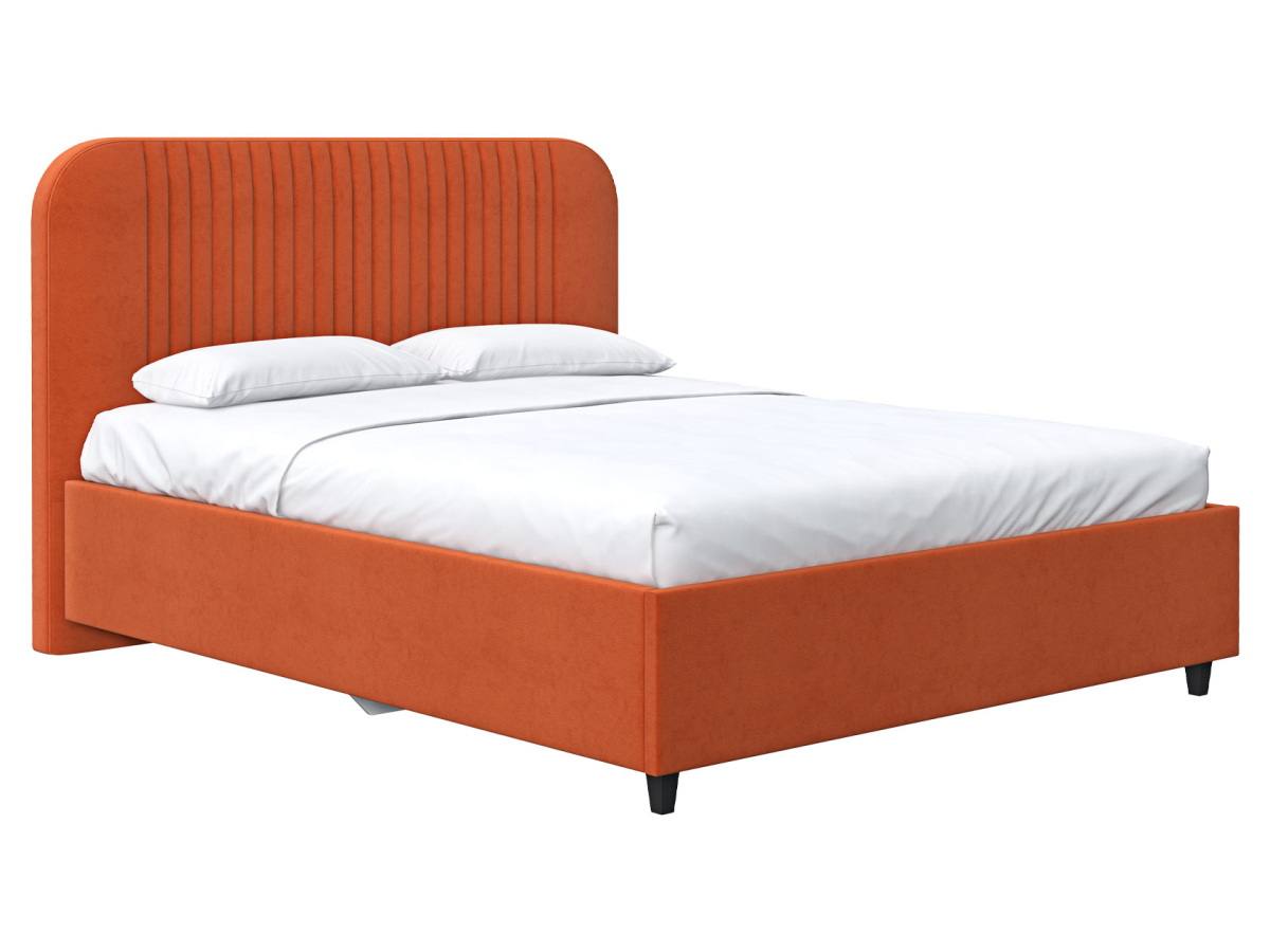 

Кровать Первый Мебельный Лина Терракотовый, велюр 180х200 см, с подъемным механизмом, Оранжевый, Лина ПМ 54006