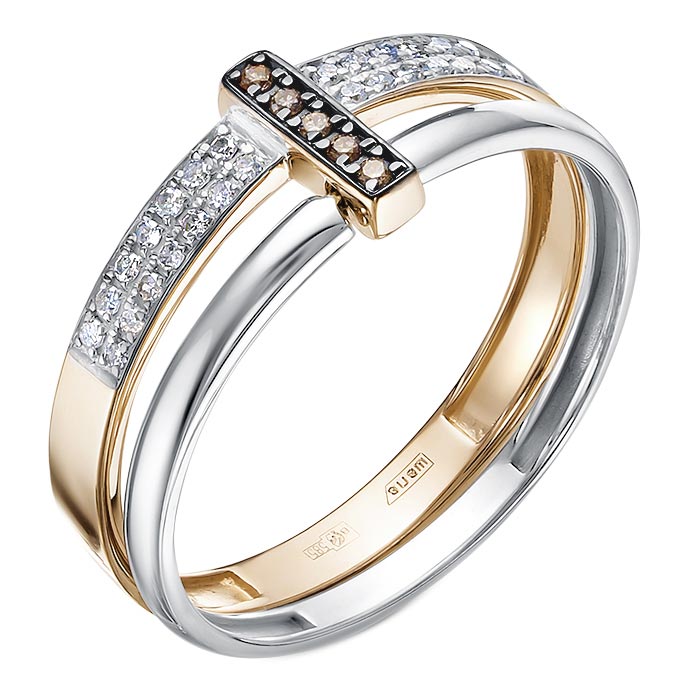 

Кольцо из красного золота с бриллиантом р. 18,5 Vesna jewelry 11134-156-176-00, 11134-156-176-00