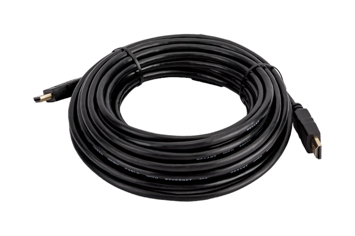 

Кабель Rexant HDMI - HDMI вилка-вилка 10м (17-6208) чёрный