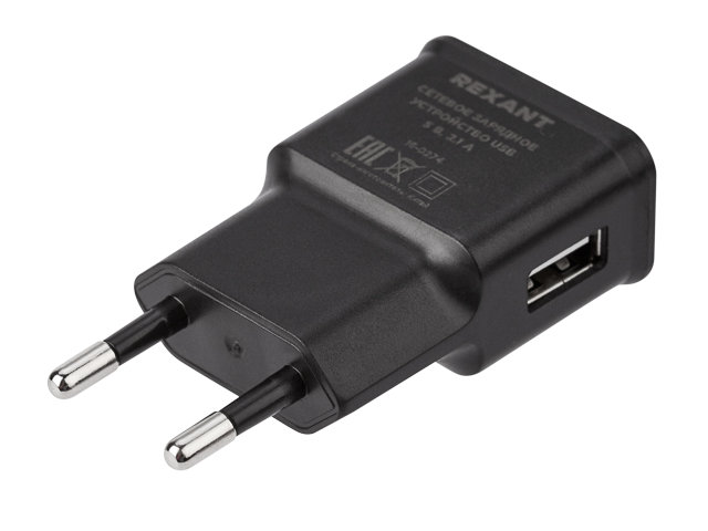 Зарядное устройство Rexant USB 5V 2.1A 16-0274