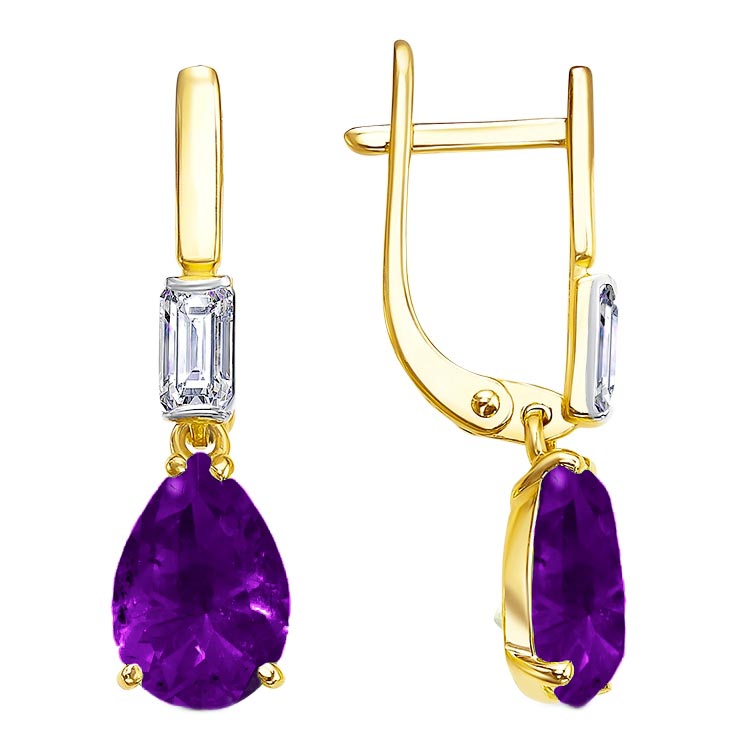 

Серьги из желтого золота с фианитом и ситаллом Гранат 1.20.15.4084.00-4523, 1.20.15.4084.00-4523