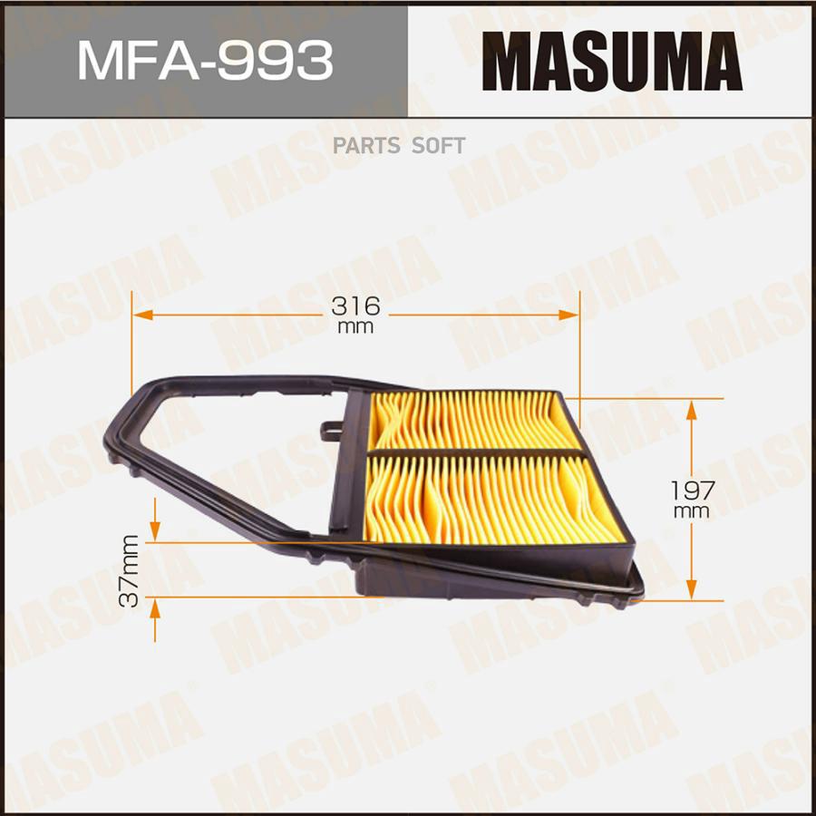 

MFA-993_фильтр воздушный Honda Civic VI 1.7 01>