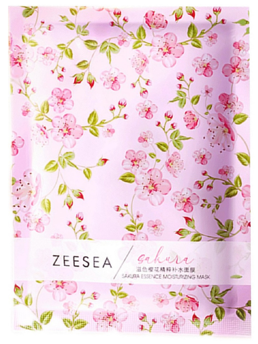 Тканевая маска для лица ZeeSea увлажняющая Sakura Essence Moisturizing Mask 25г массажёр для лица sakura sa 5308p 2 режима 5 насадок 2хаа бело розовый