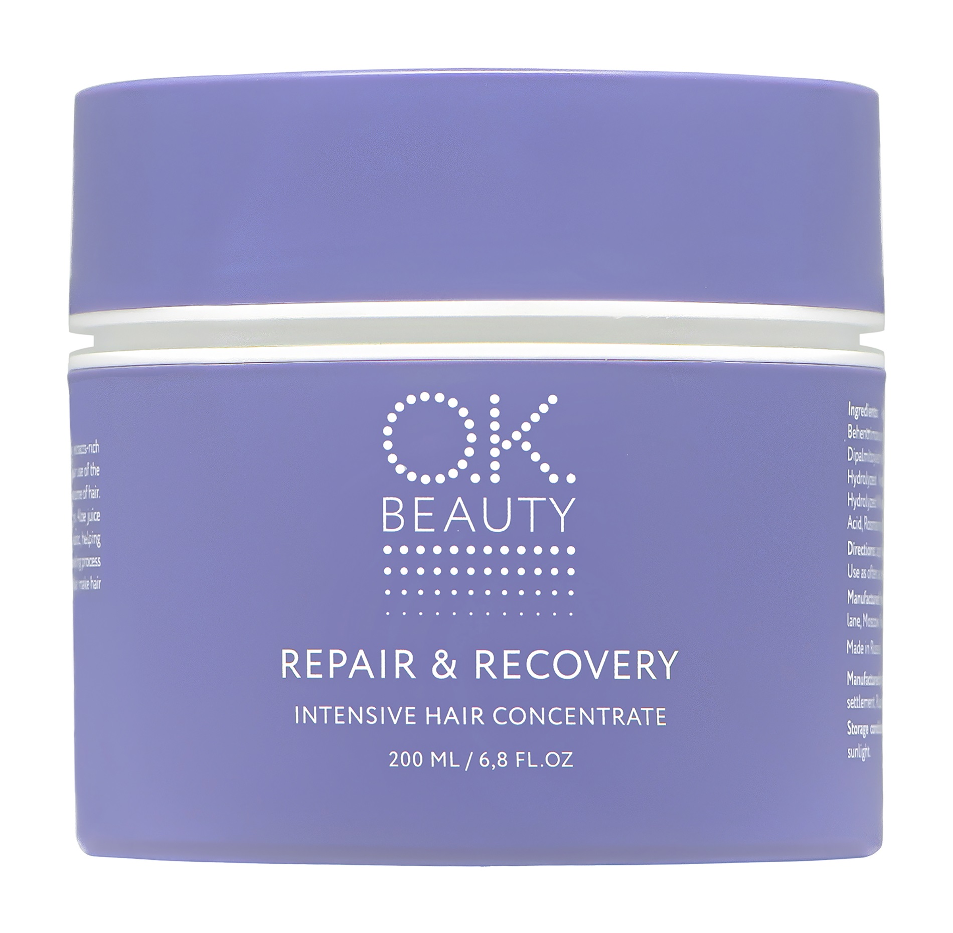 Маска для волос O.K.BEAUTY Repair  Recovery Intensive Hair, 200мл