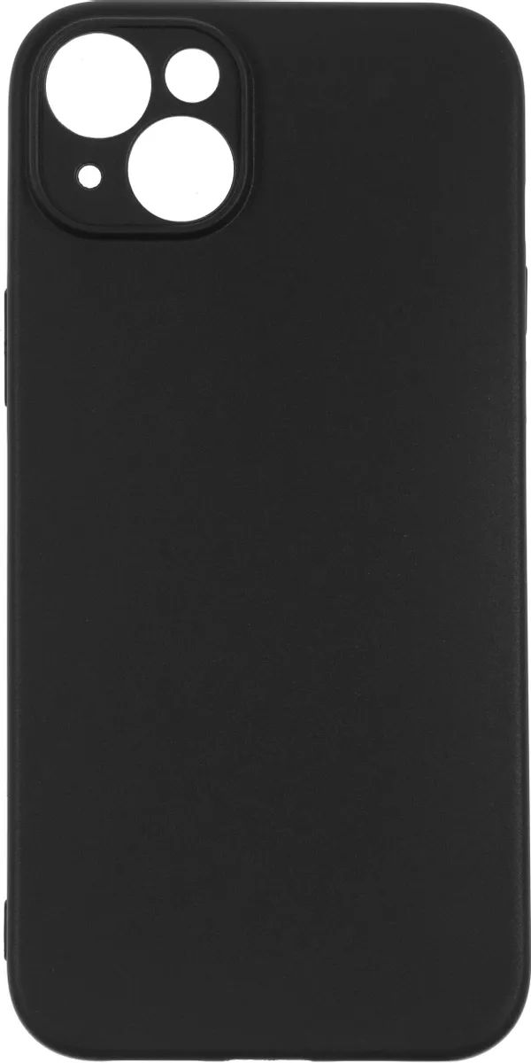 Чехол (клип-кейс) BORASCO для Apple iPhone 15 Plus, черный [72414]