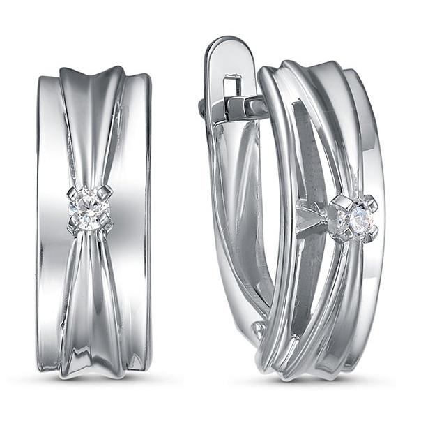 

Серьги из серебра Kari Jewelry 230868, фианит, 230868
