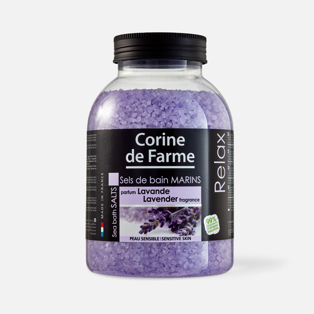 Соль для ванны Corine de Farme Sea Bath Salts Parfum Lavande 13 кг 749₽