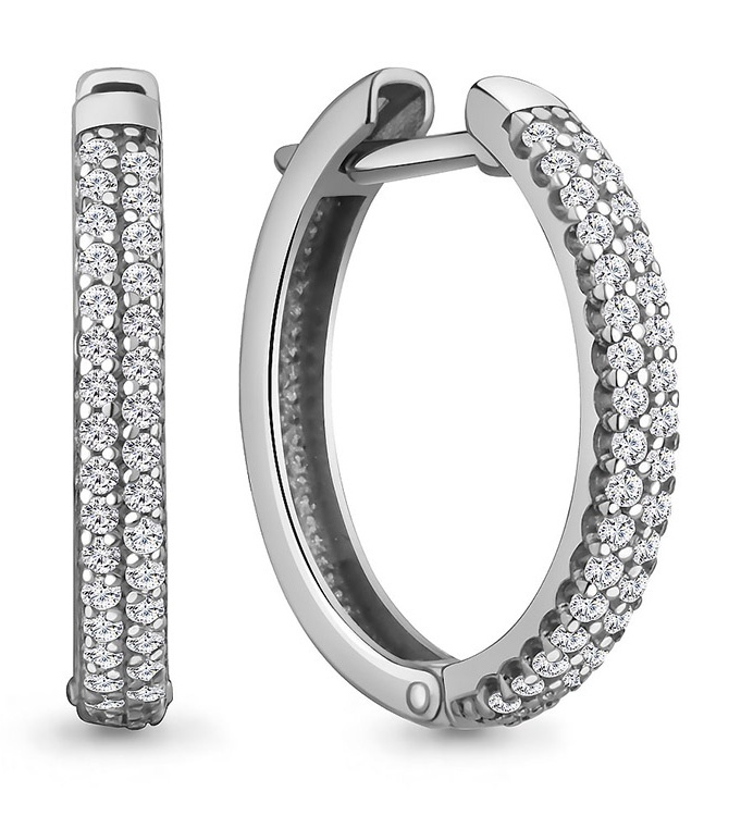 

Серьги из серебра Kari Jewelry 230764, фианит, 230764
