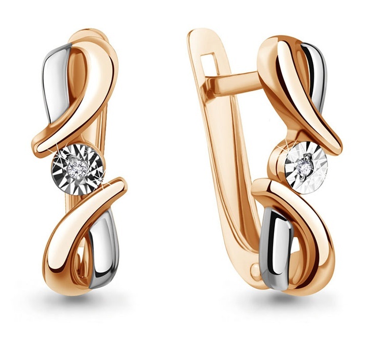 

Серьги из серебра Kari Jewelry 230760, бриллиант, 230760