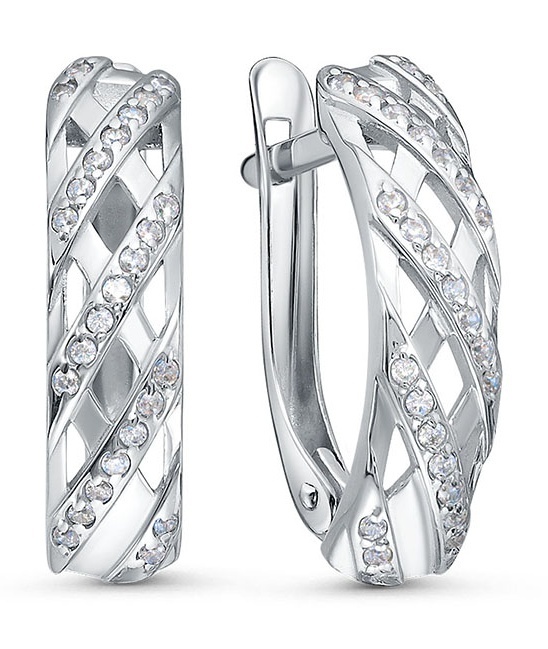 

Серьги из серебра Kari Jewelry 230741, фианит, 230741