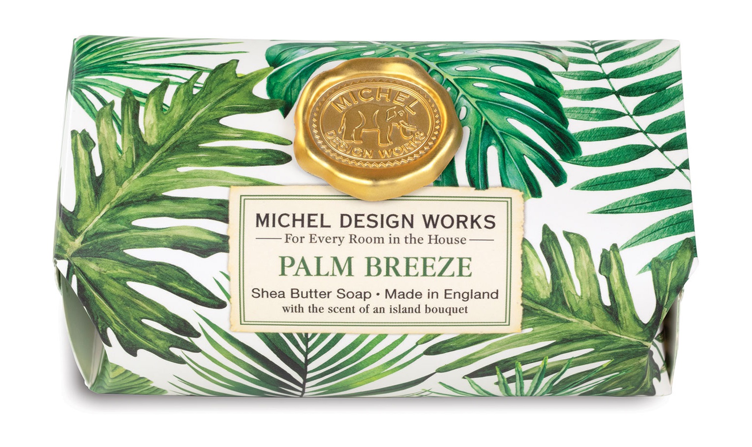 фото Мыло michel design works palm breeze large bath soap bar, 246г