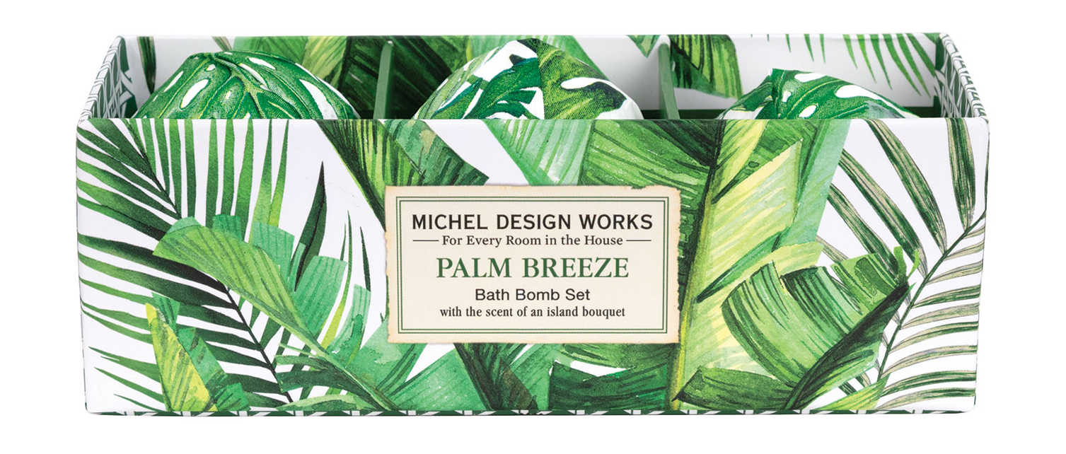 

Бомбочки для ванны Michel Design Works Palm Breeze Small Bath Bomb Sets, 150мл