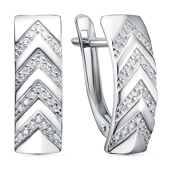 

Серьги из серебра Kari Jewelry 230740, фианит, 230740