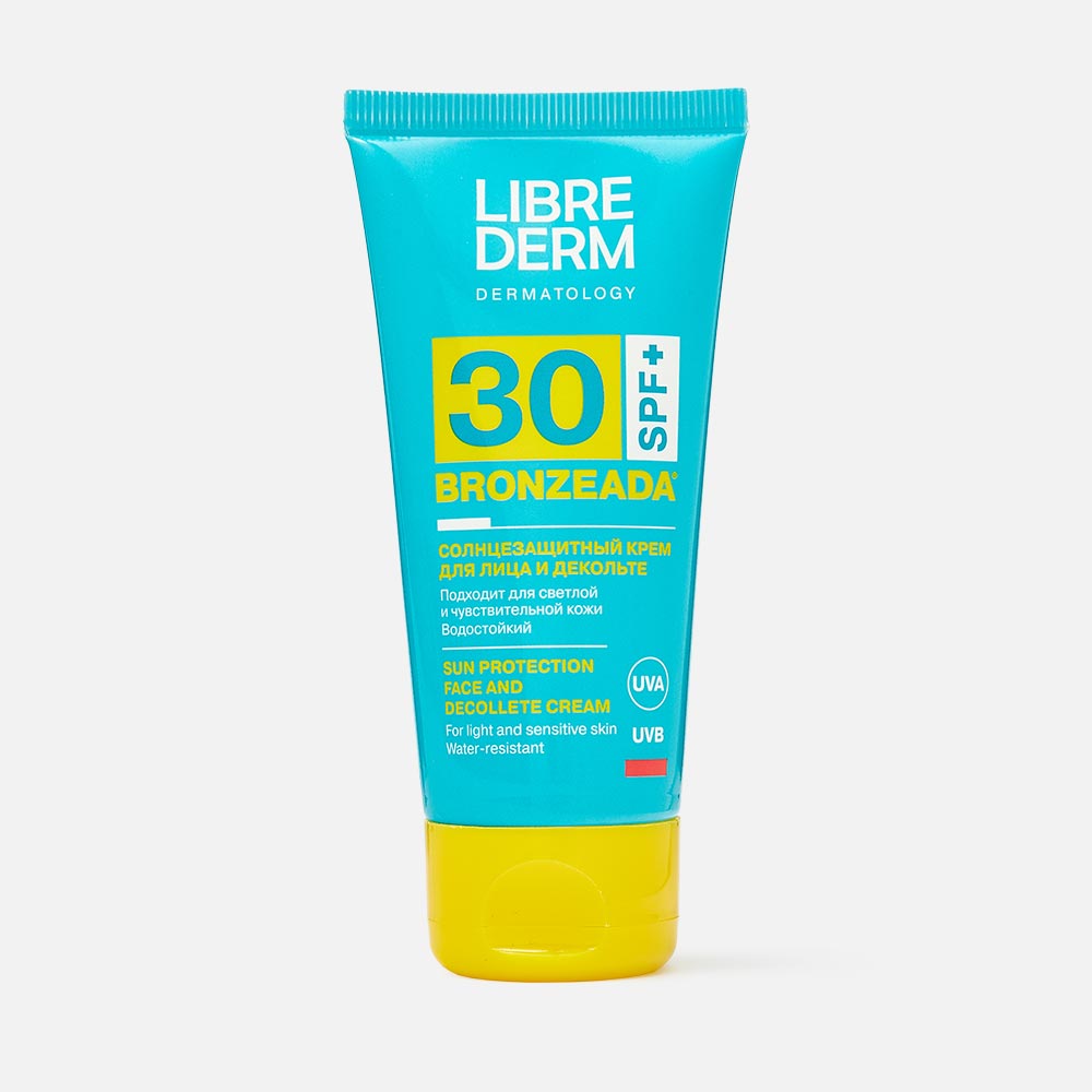 Крем LIBREDERM Bronzeada Sun Protection Face and Decollete Cream SPF 30, 50мл