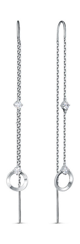 

Серьги из серебра Kari Jewelry 230728, фианит, 230728