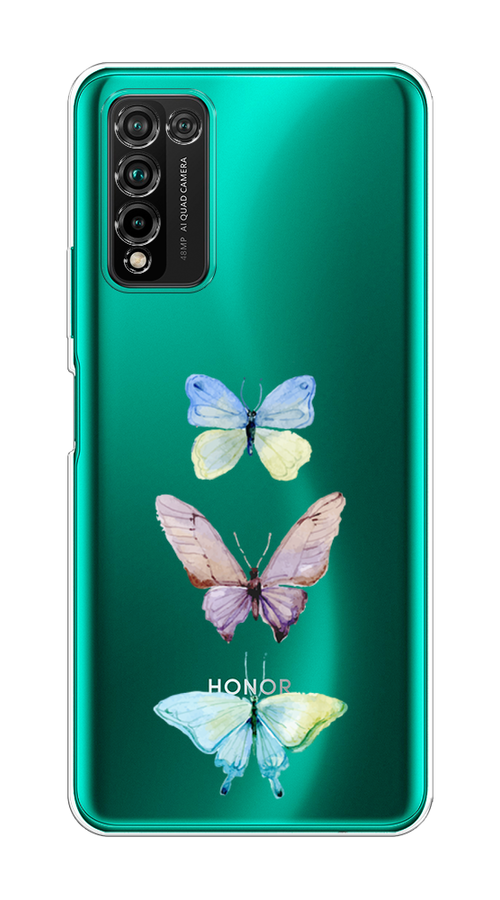 

Чехол на Honor 10X Lite "Акварельные бабочки", Бирюзовый;розовый, 6104650-1