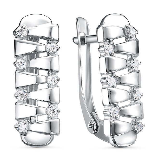 

Серьги из серебра Kari Jewelry 222582, фианит, 222582