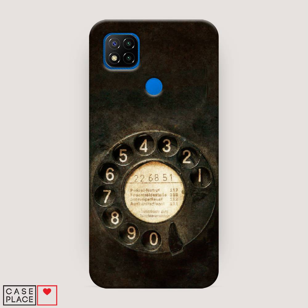 фото Пластиковый чехол "старинный телефон" на xiaomi redmi 9c awog