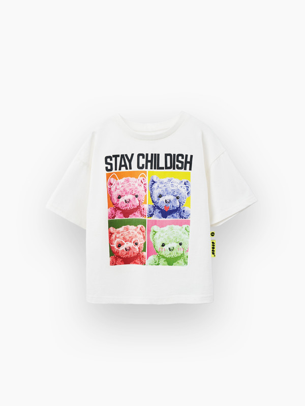 

Футболка детская Happy Baby 88135 цв. белый р. 80, 88135