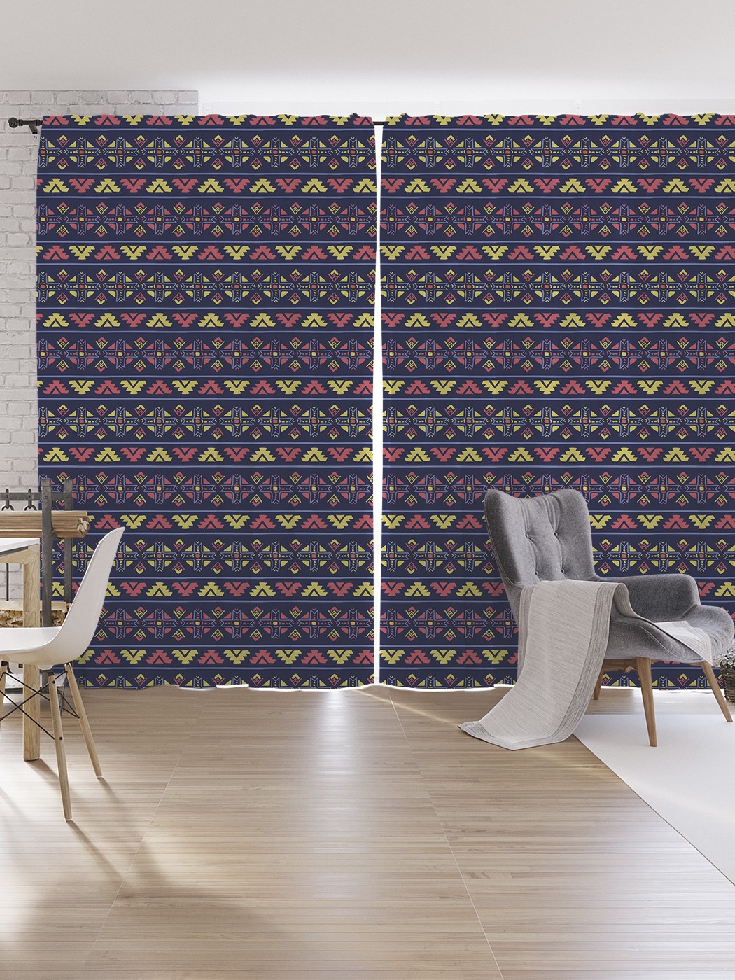 

Шторы под лён JoyArty "Китайский этнос", серия Oxford DeLux, 340х265 см, Китайский этнос