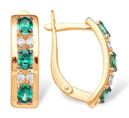 

Серьги из серебра Kari Jewelry 222549, фианит, 222549