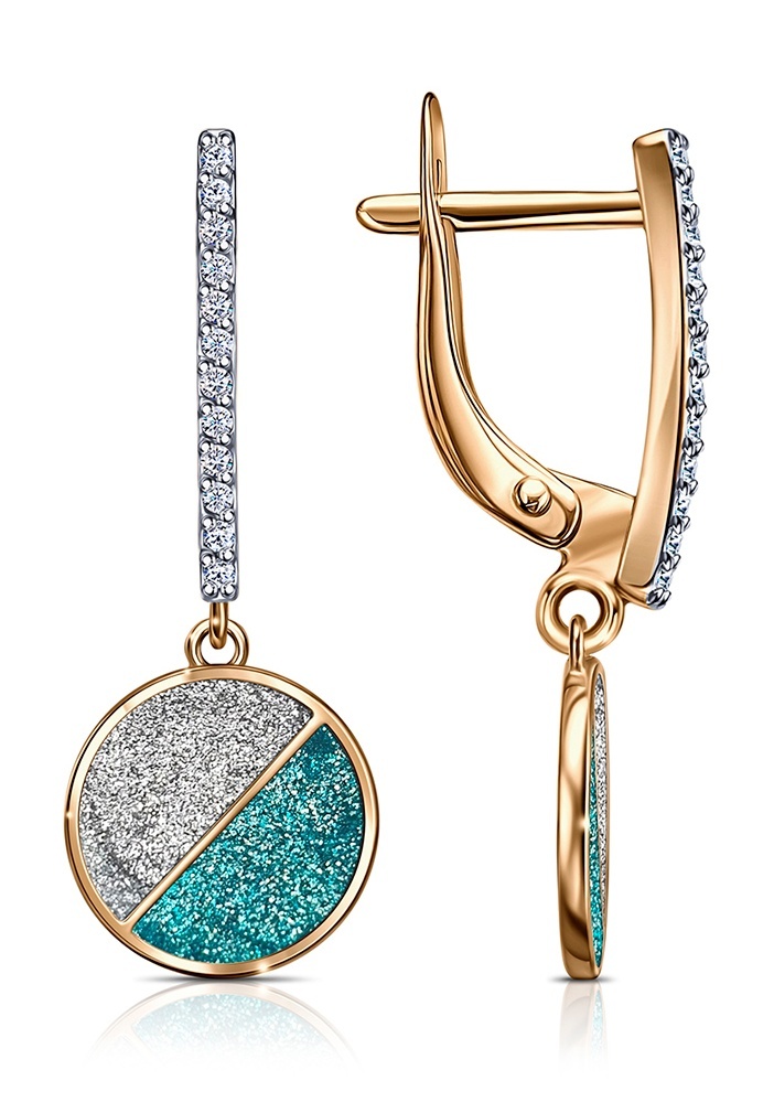 

Серьги из серебра Kari Jewelry 222502, фианит, 222502