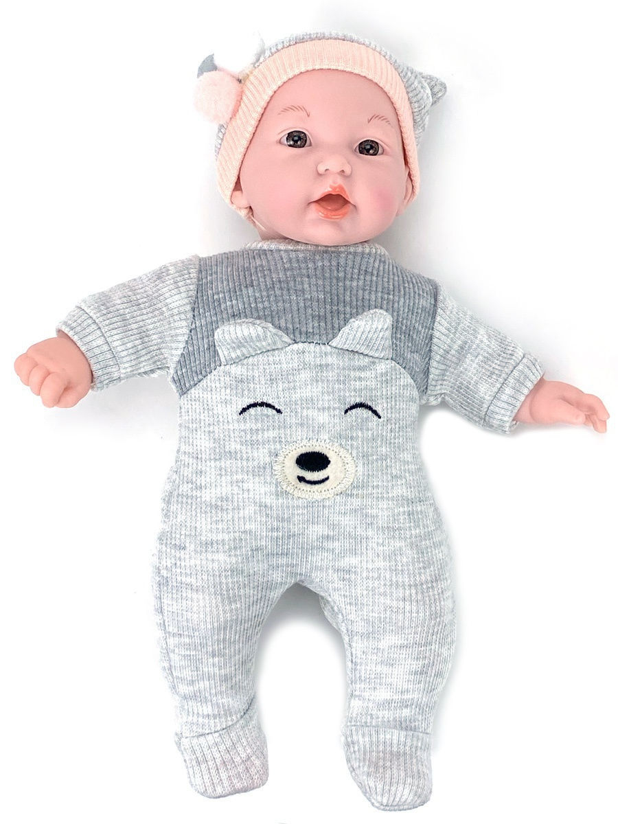 

Кукла с мягким телом Город Игр Anna De Wailly Soft GN-7613/серый, 35 см